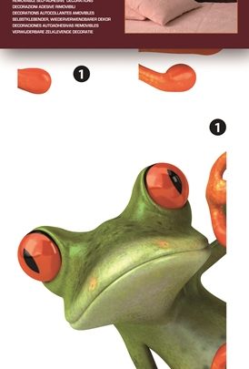 Sticker frog