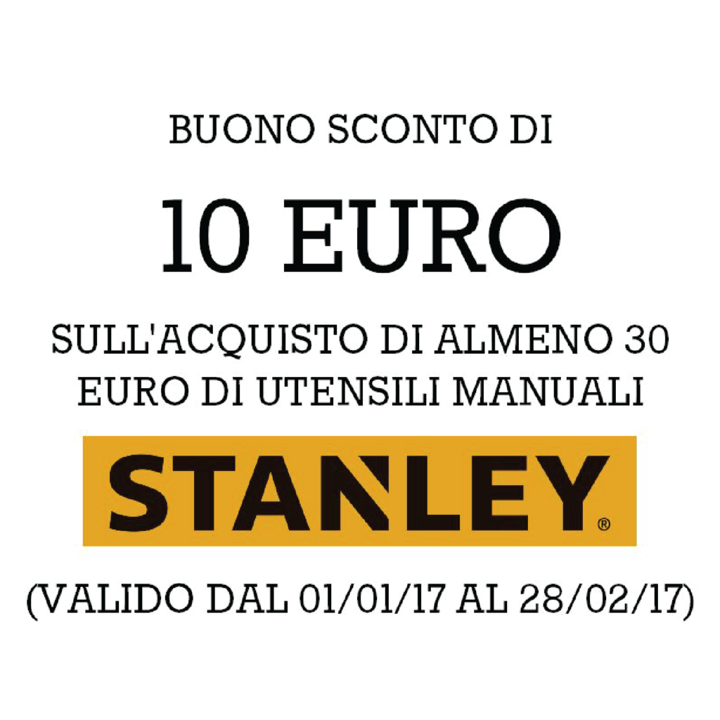 Buono sconto Stanley