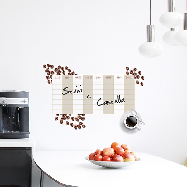 LAVAGNA ADESIVA DECORATIVA CREARREDA “COFFEE” 47×67 cm – Callegari Vernici