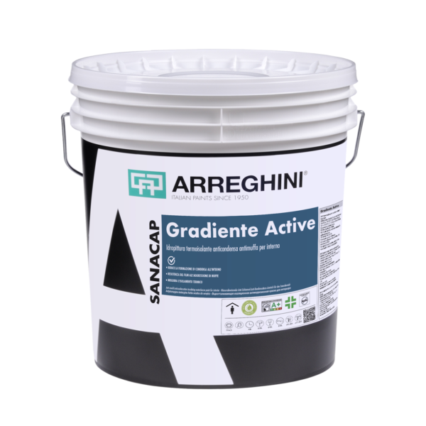 PITTURA TERMOISOLANTE ANTIMUFFA ARREGHINI GRADIENTE ACTIVE